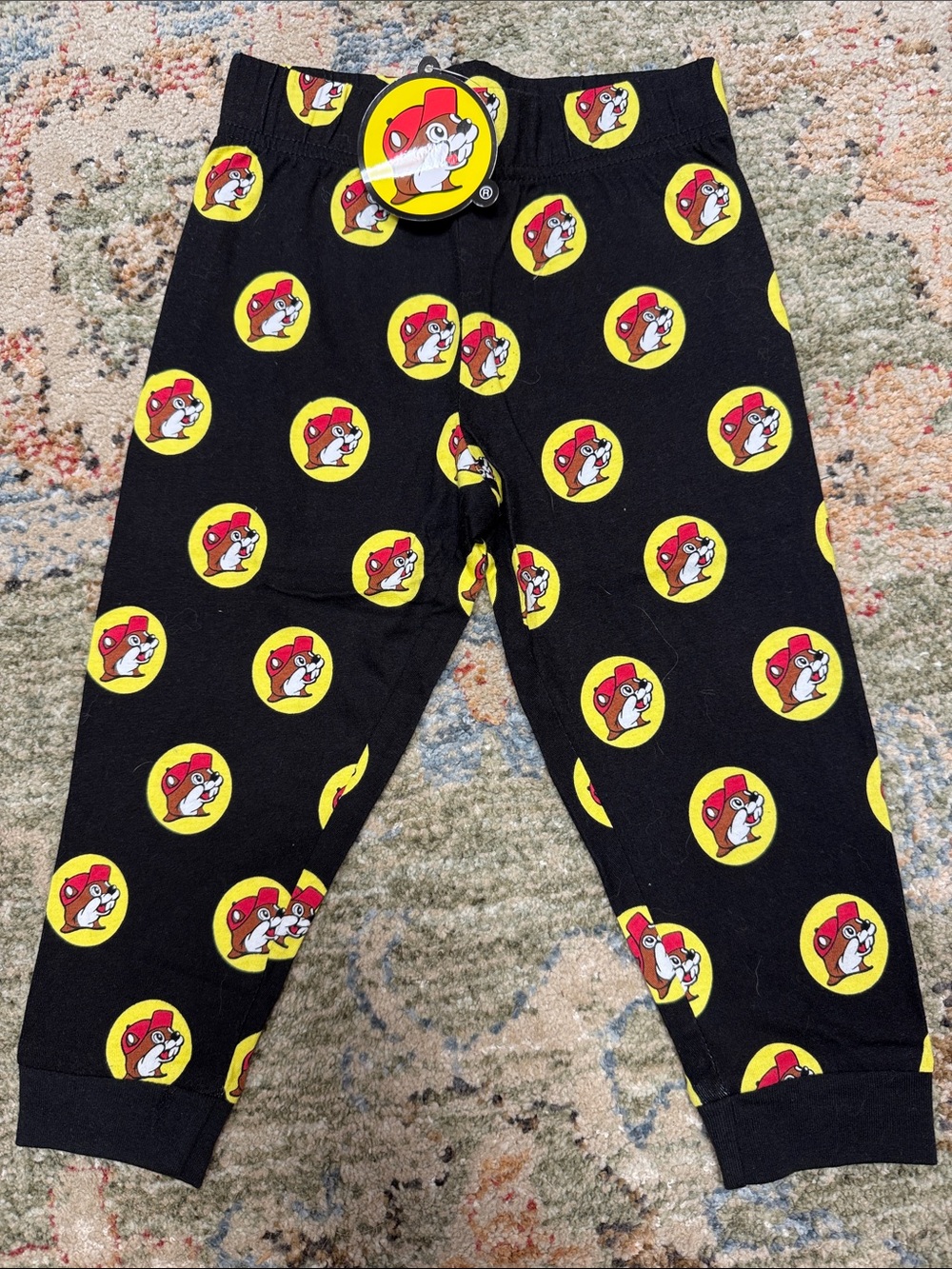 Kids Black Pajama Pants from Buc-ee's